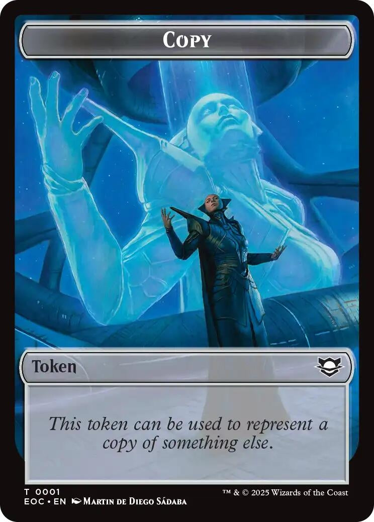 Image for Copy // Golem (0012) Double-Sided Token (1 // 12) (EOC) - Magic: The Gathering