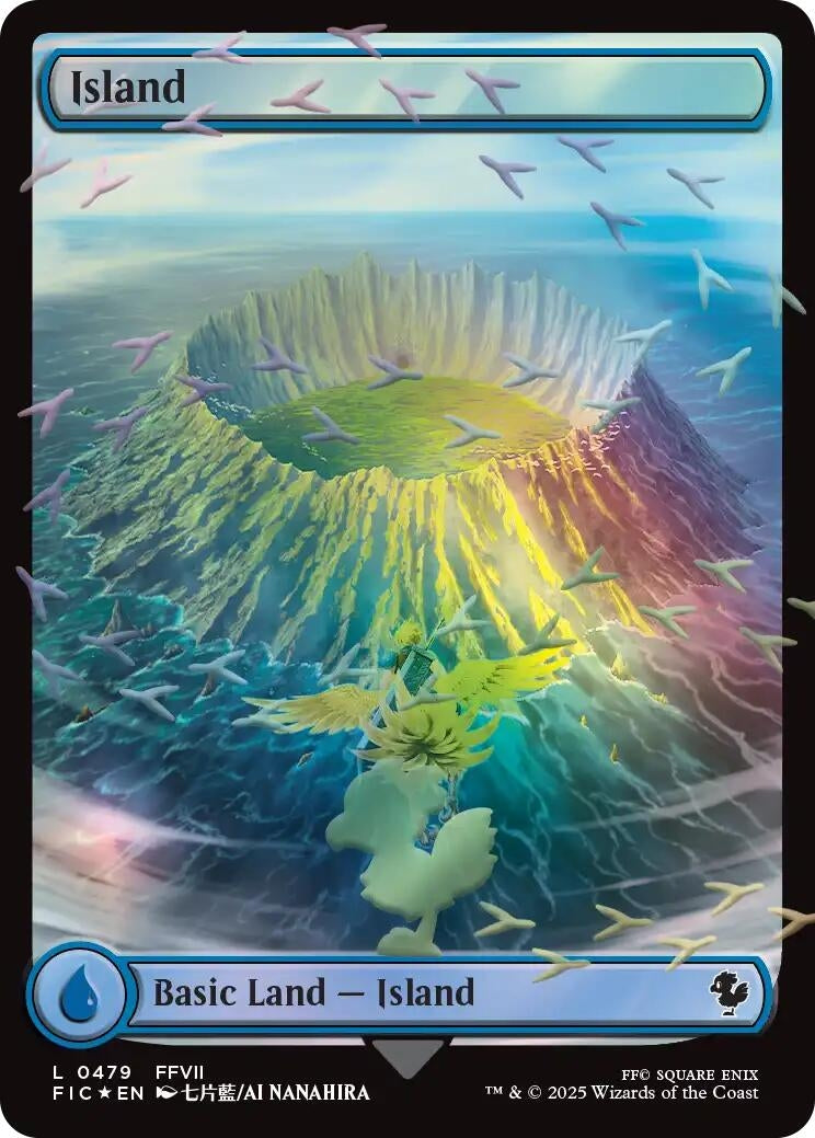 Image for Island (Chocobo Track Foil) (479) (FIC) - Magic: The Gathering