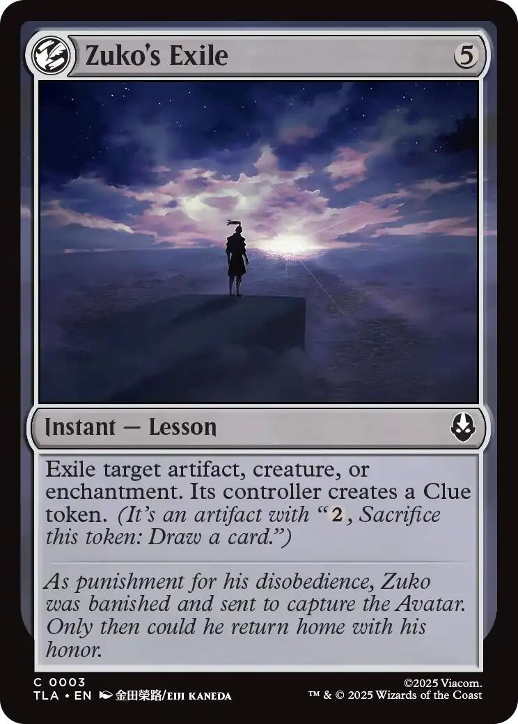 Image for Zuko's Exile (3) (TLA) - Magic: The Gathering