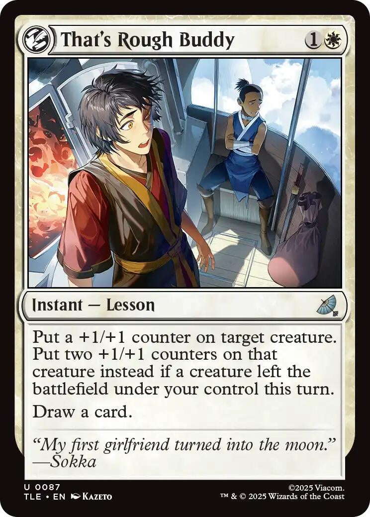 Image for That's Rough Buddy (87) (TLE) - Magic: The Gathering