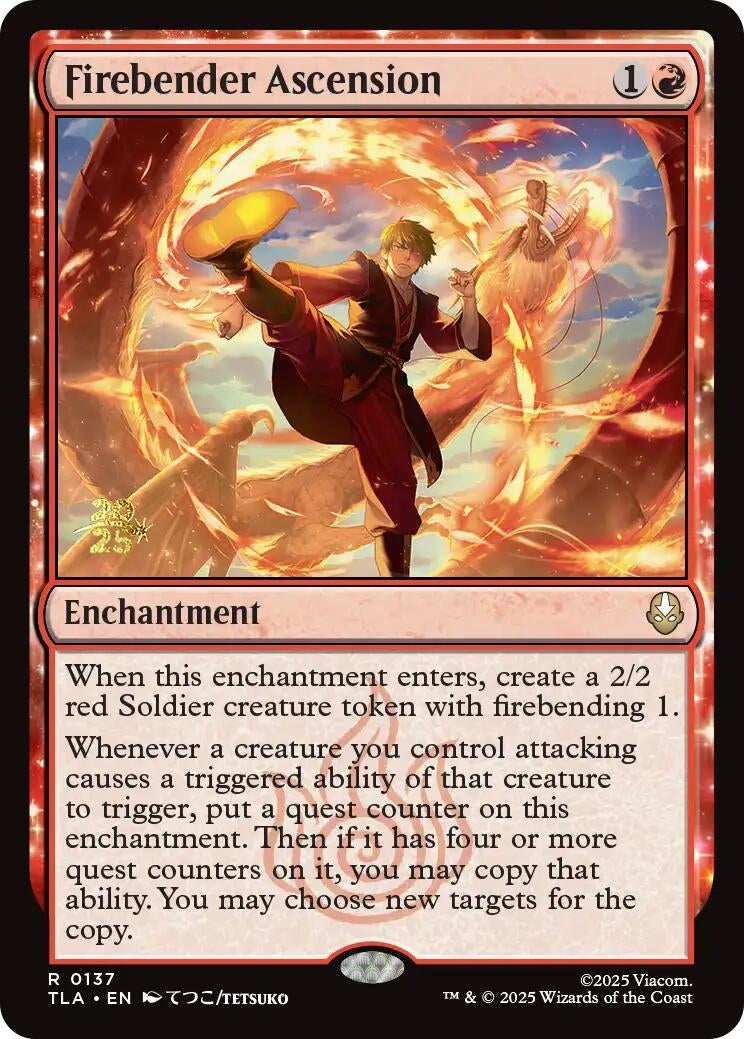 Image for Firebender Ascension (137) (PRE) - Magic: The Gathering