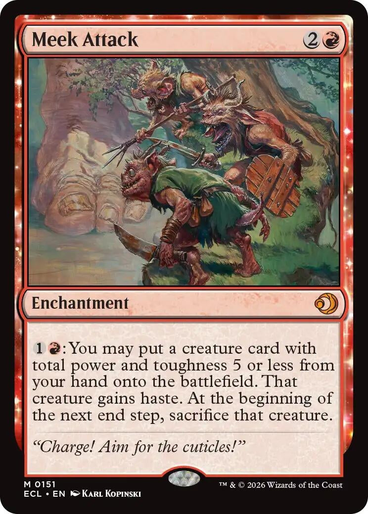 Image for Meek Attack (151) (ECL) - Magic: The Gathering