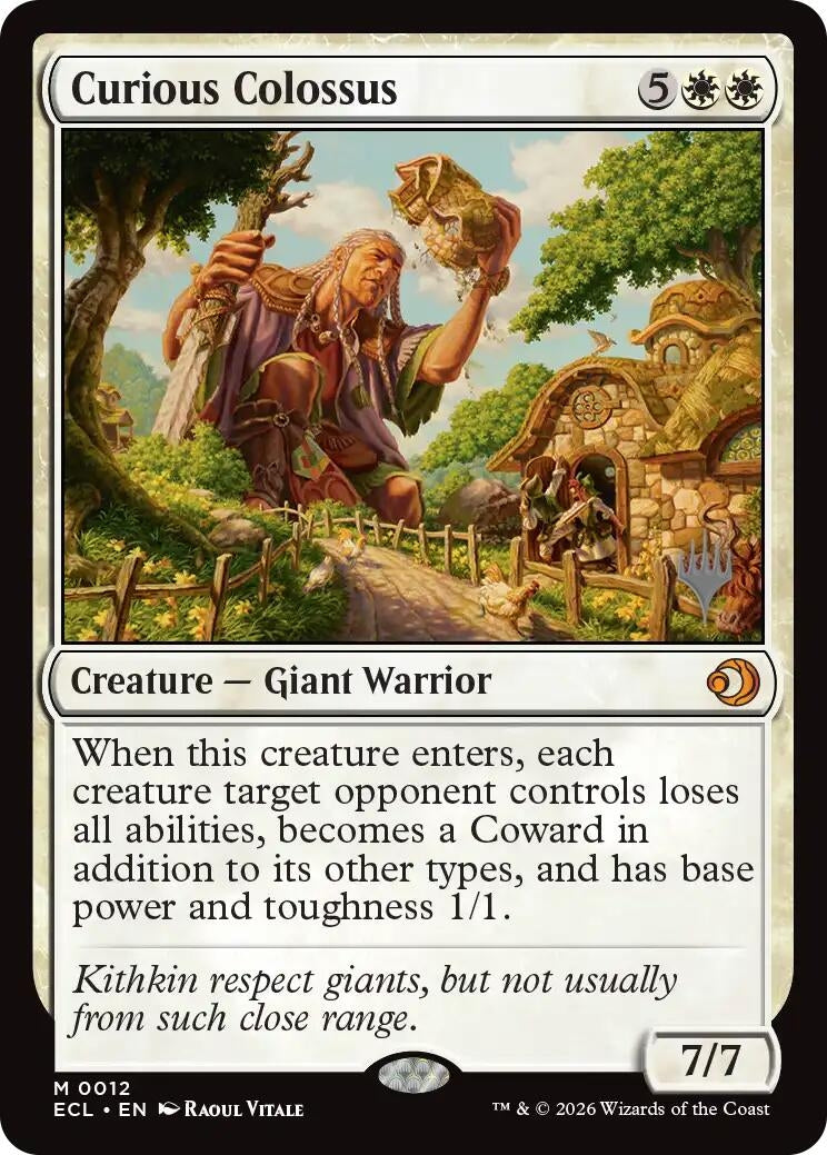Image for Curious Colossus (12) (PPECL) - Magic: The Gathering