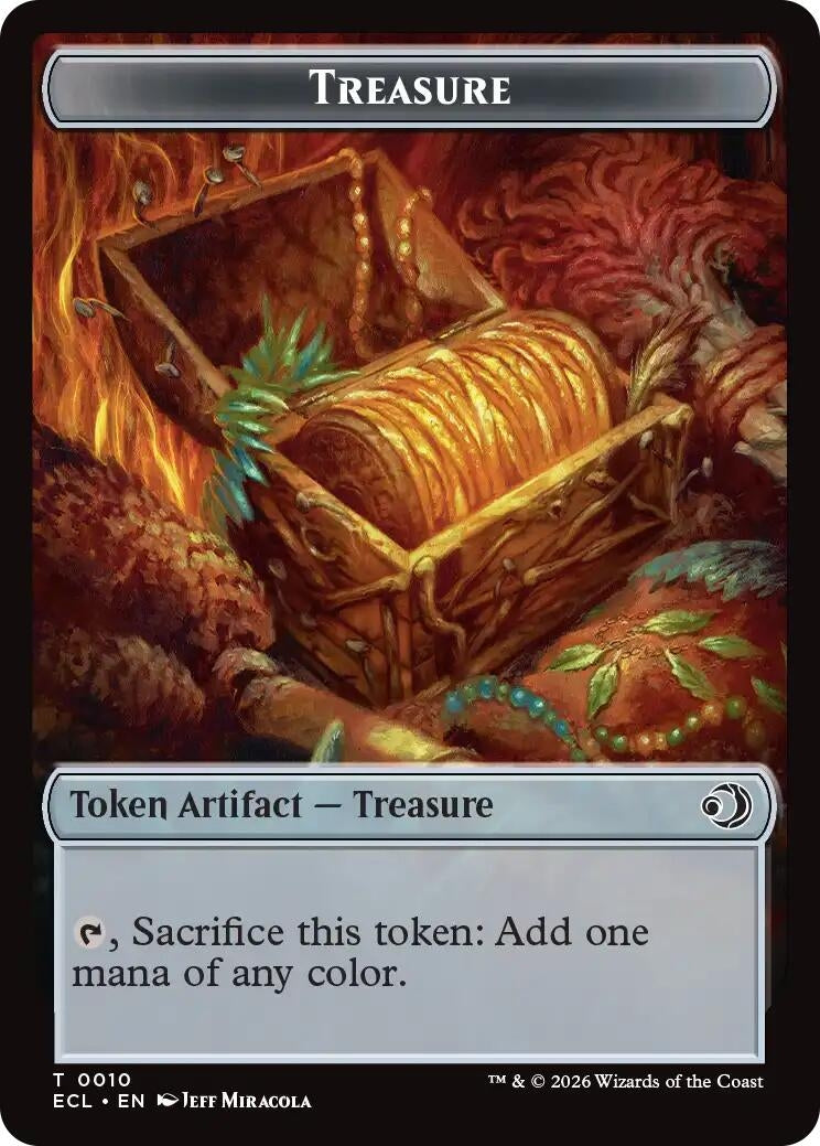 Image for Treasure // Shapeshifter Double-Sided Token (10 // 1) (ECC) - Magic: The Gathering