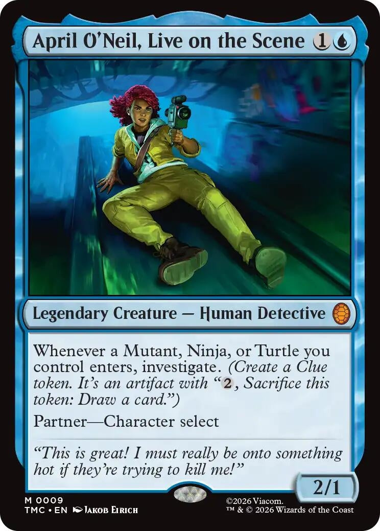 Image for April O'Neil, Live on the Scene (9) (TMC) - Magic: The Gathering