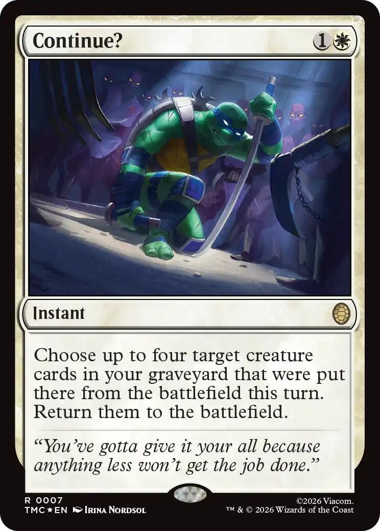Image for Continue? (Surge Foil) (7) (TMC) - Magic: The Gathering