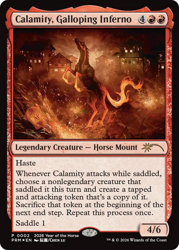 Image for Calamity, Galloping Inferno (Year of the Horse 2026) (2) (SSP) - Magic: The Gathering