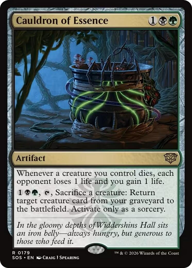 Image for Cauldron of Essence (179) (SOS) - Magic: The Gathering