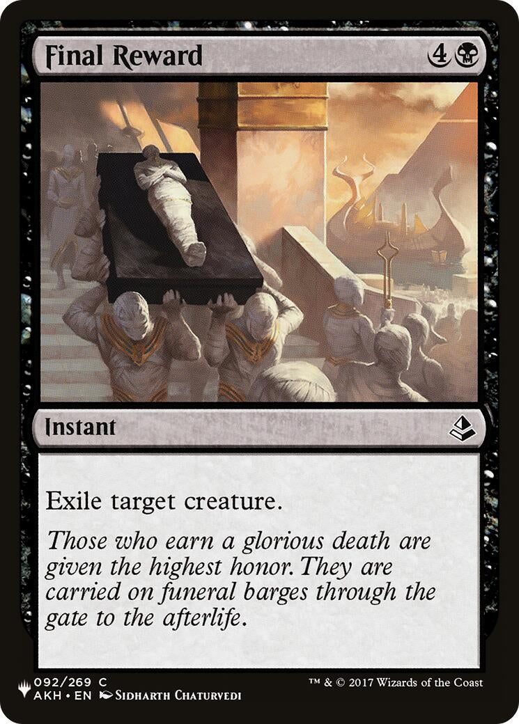 Final Reward (92) (LIST)