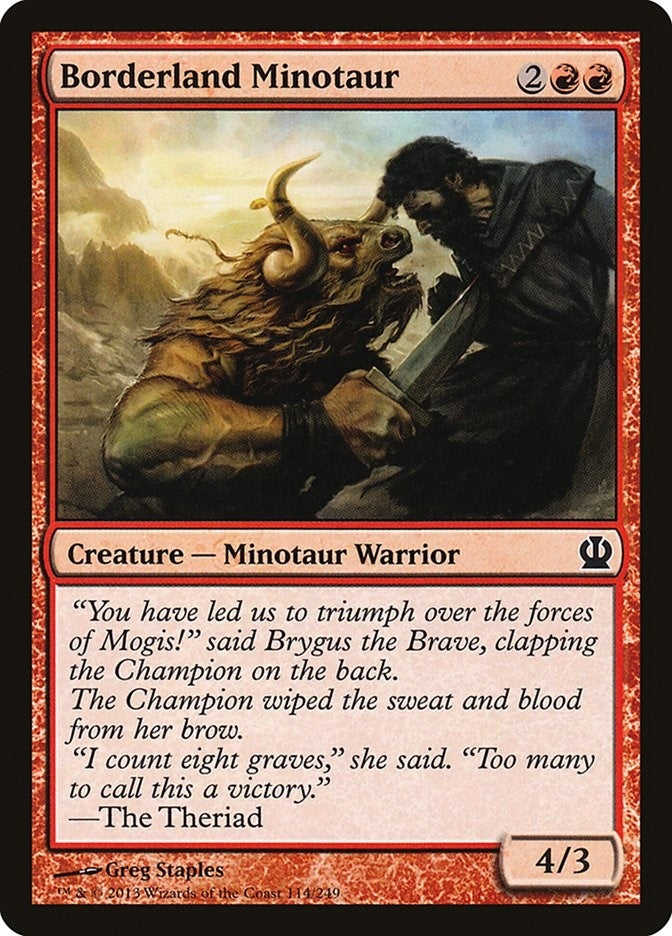 Borderland Minotaur (114) (THS)