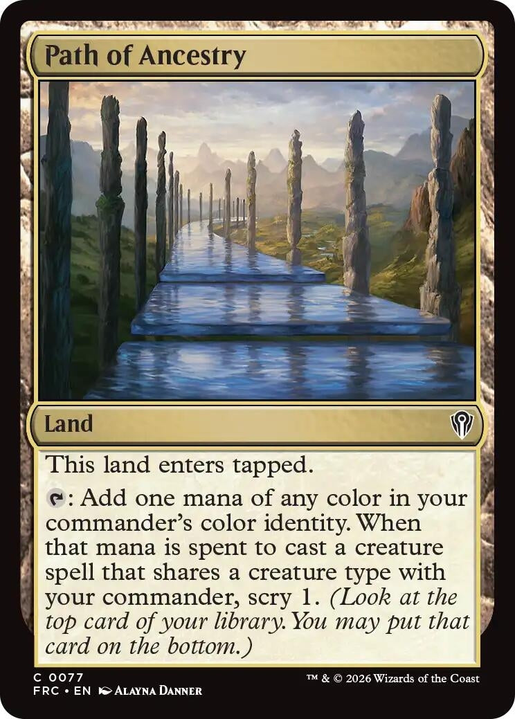 Image for Path of Ancestry (77) (FRC) - Magic: The Gathering