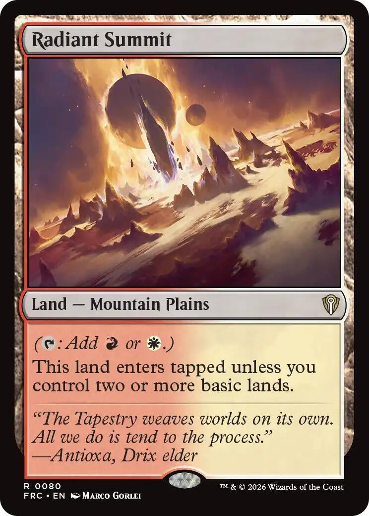 Image for Radiant Summit (80) (FRC) - Magic: The Gathering