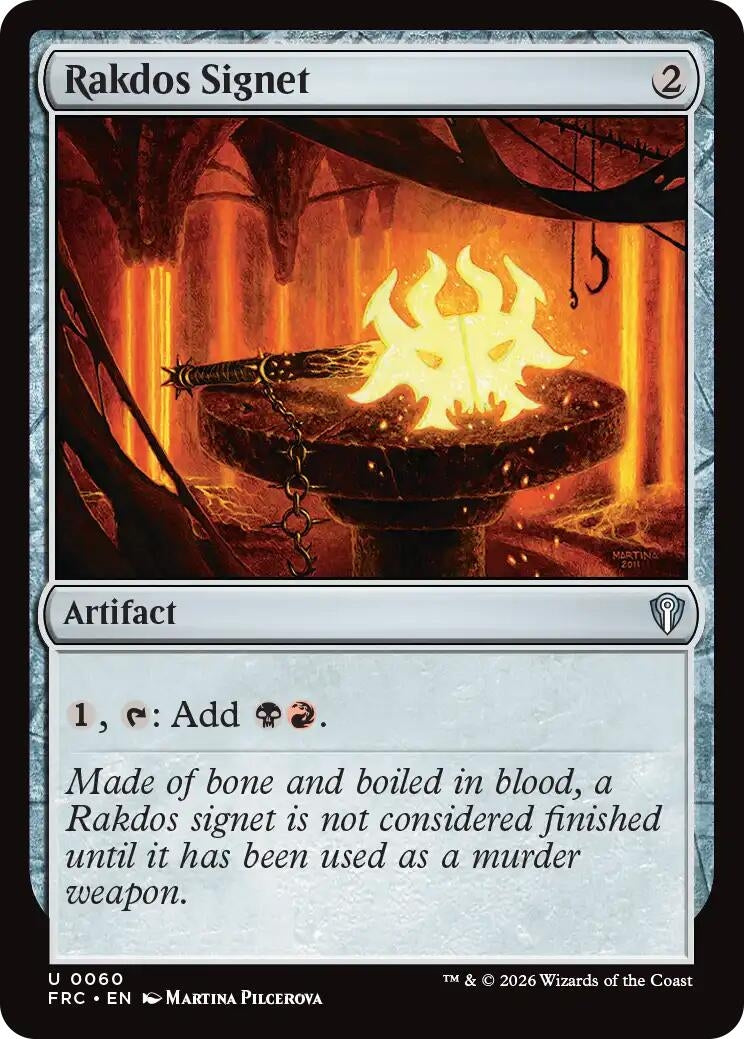 Image for Rakdos Signet (60) (FRC) - Magic: The Gathering