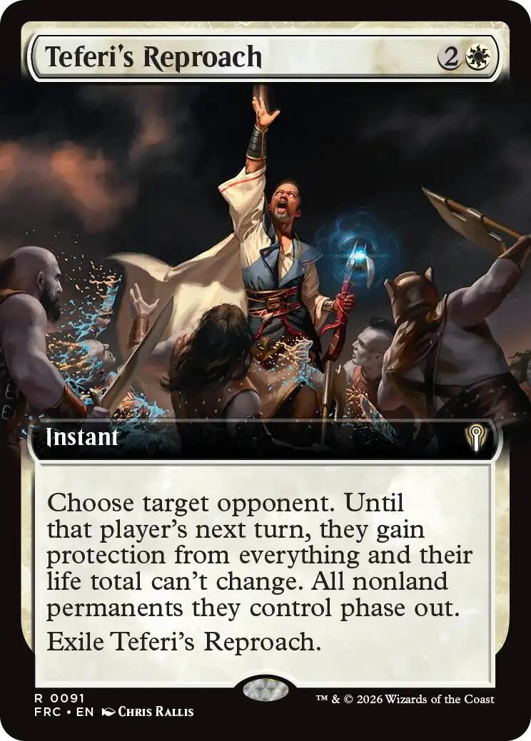 Image for Teferi's Reproach (Extended Art) (91) (FRC) - Magic: The Gathering