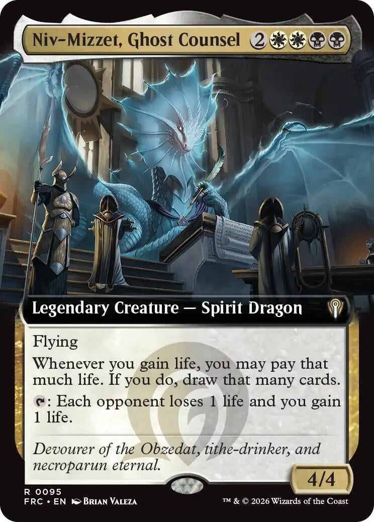 Image for Niv-Mizzet, Ghost Counsel (Extended Art) (95) (FRC) - Magic: The Gathering
