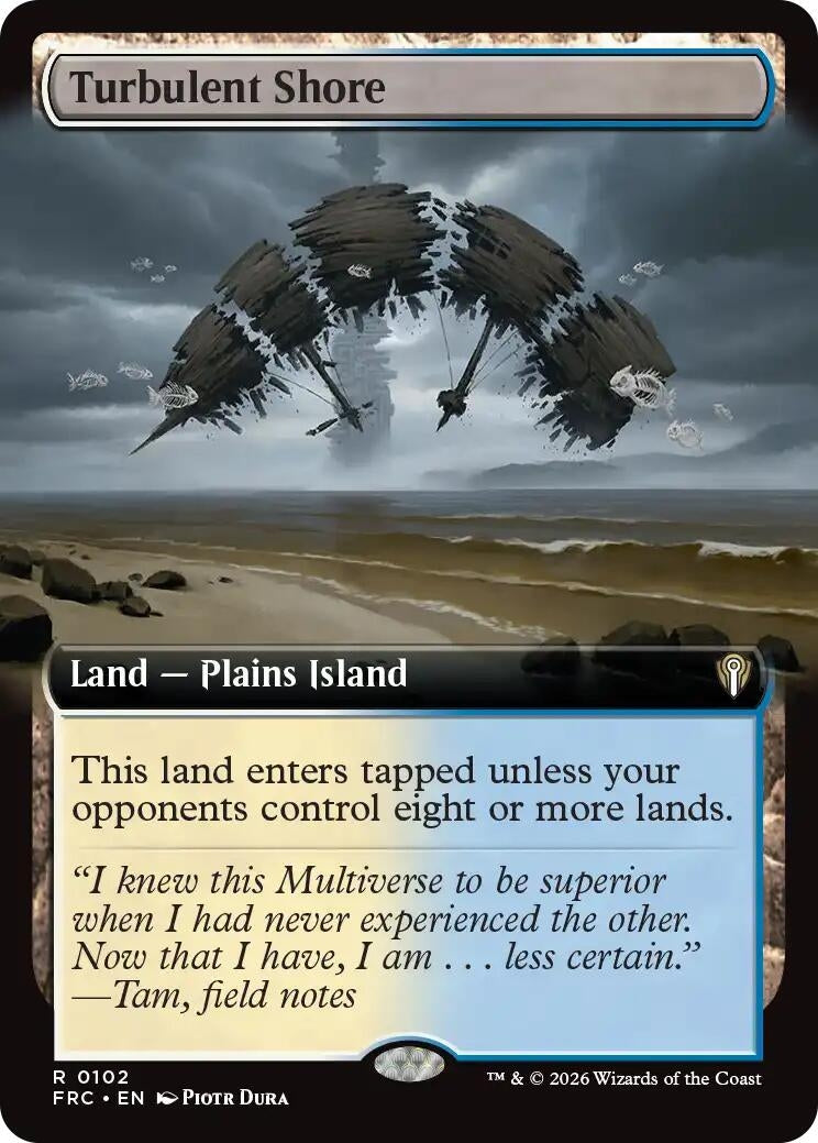 Image for Turbulent Shore (Extended Art) (102) (FRC) - Magic: The Gathering
