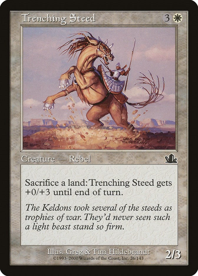Image for Trenching Steed (26) (PCY) - Magic: The Gathering