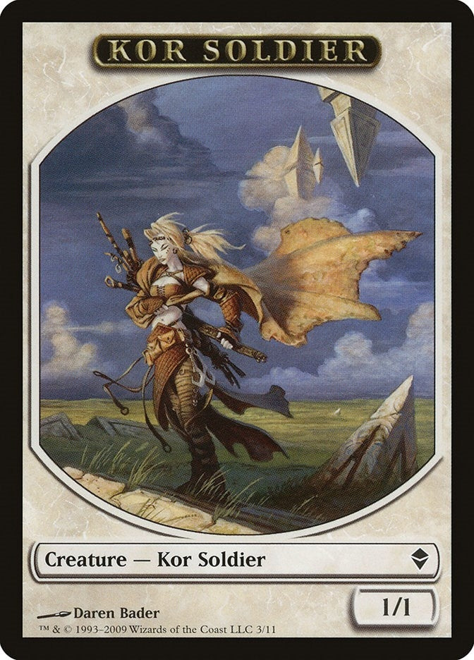 Kor Soldier Token (3) (ZEN)