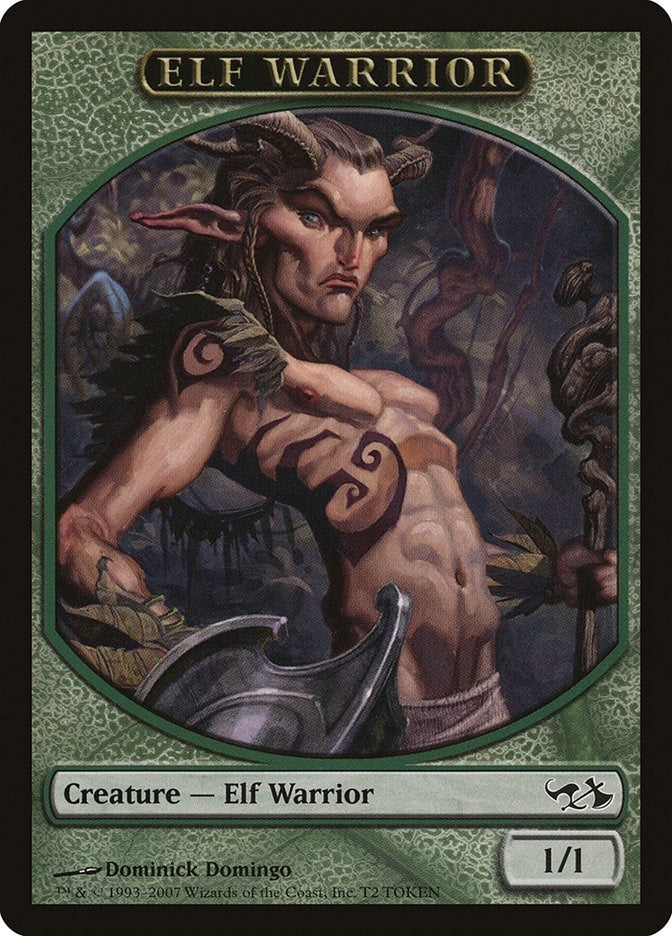 Image for Elf Warrior Token (T2) (EVG) - Magic: The Gathering