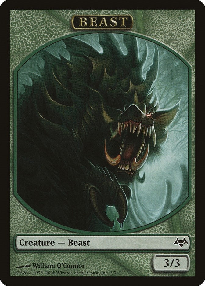 Image for Beast Token (3) (EVE) - Magic: The Gathering