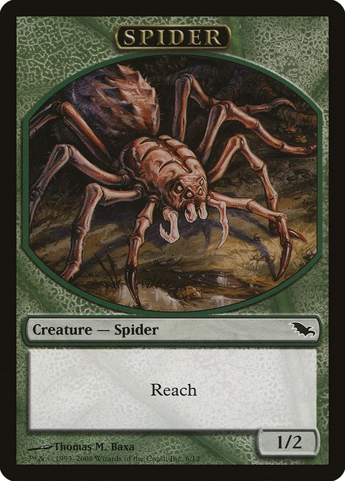 Image for Spider Token (6) (SHM) - Magic: The Gathering