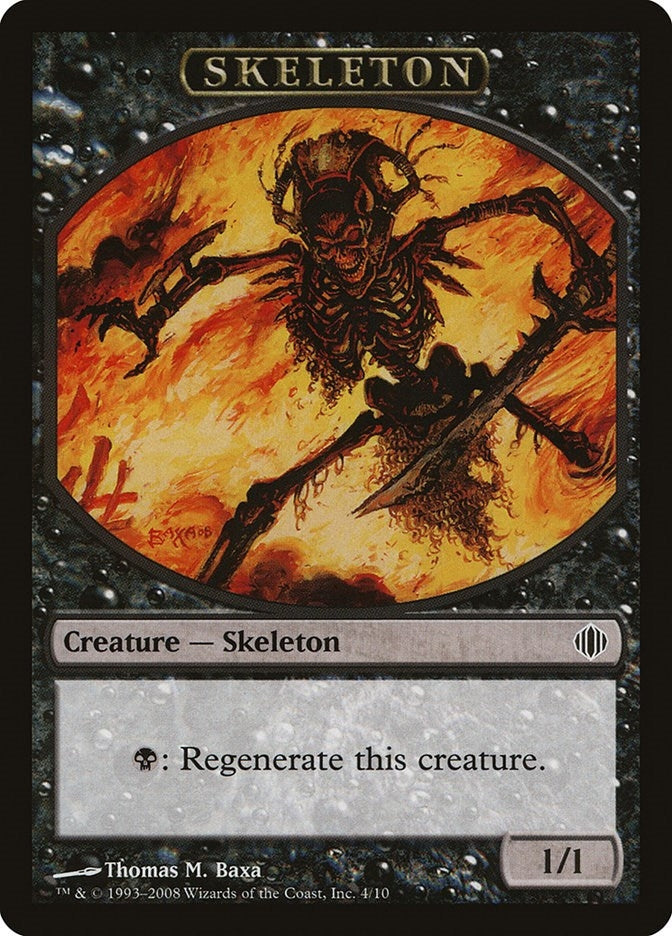 Image for Skeleton Token (4) (ALA) - Magic: The Gathering