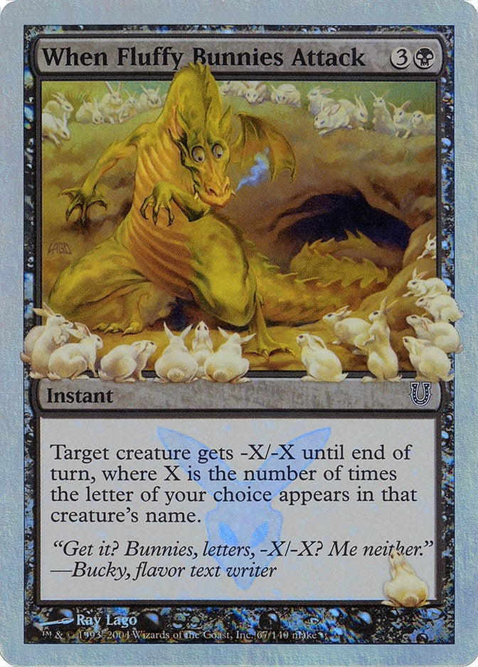 Image for When Fluffy Bunnies Attack (Alternate Foil) (67) (UNH) - Magic: The Gathering