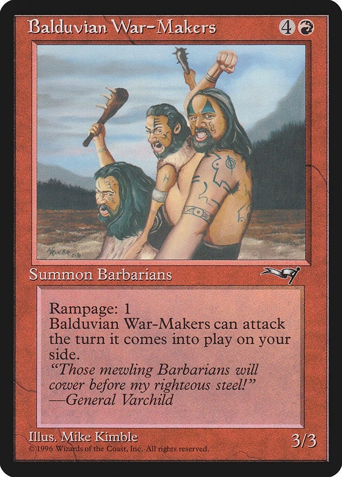 Image for Balduvian War-Makers (Gen. Varchild Flavor) (98) (ALL) - Magic: The Gathering