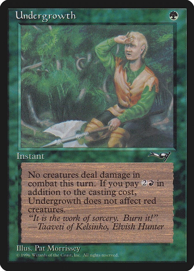 Image for Undergrowth (Holding Axe) (88) (ALL) - Magic: The Gathering