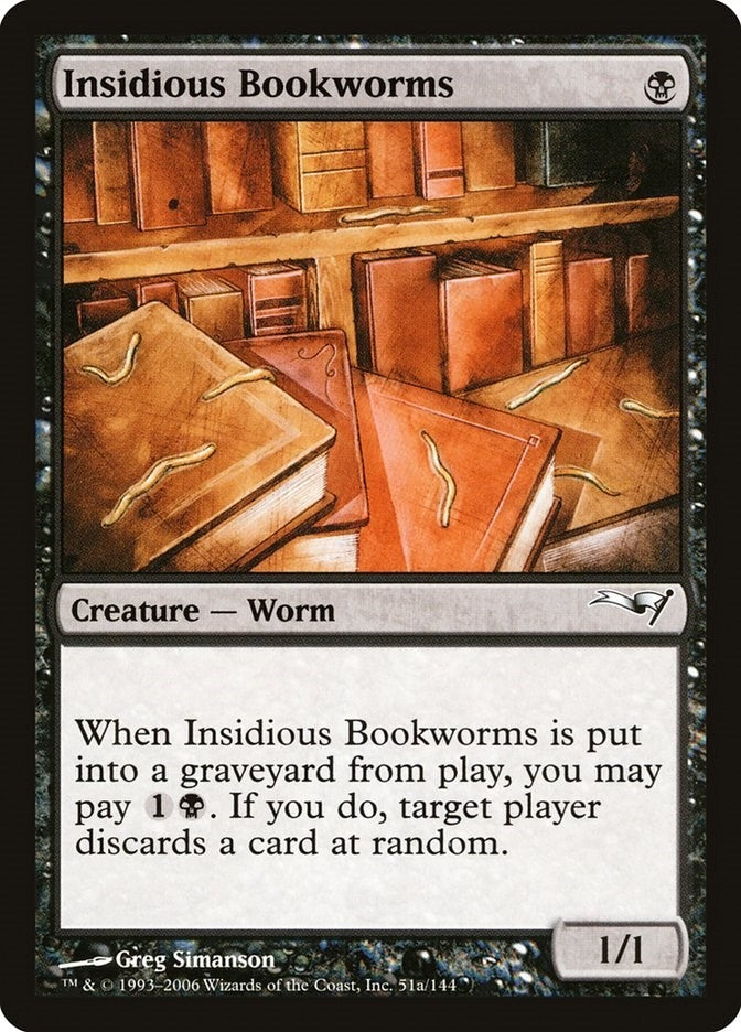Image for Insidious Bookworms (51a) (CTD) - Magic: The Gathering