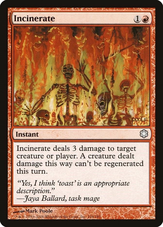 Image for Incinerate (194) (CTD) - Magic: The Gathering