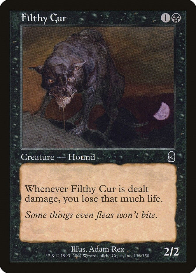 Image for Filthy Cur (136) (ODY) - Magic: The Gathering