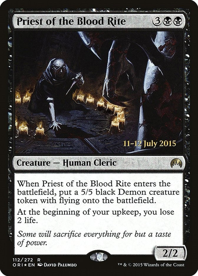 Image for Priest of the Blood Rite (112) (PRE) - Magic: The Gathering