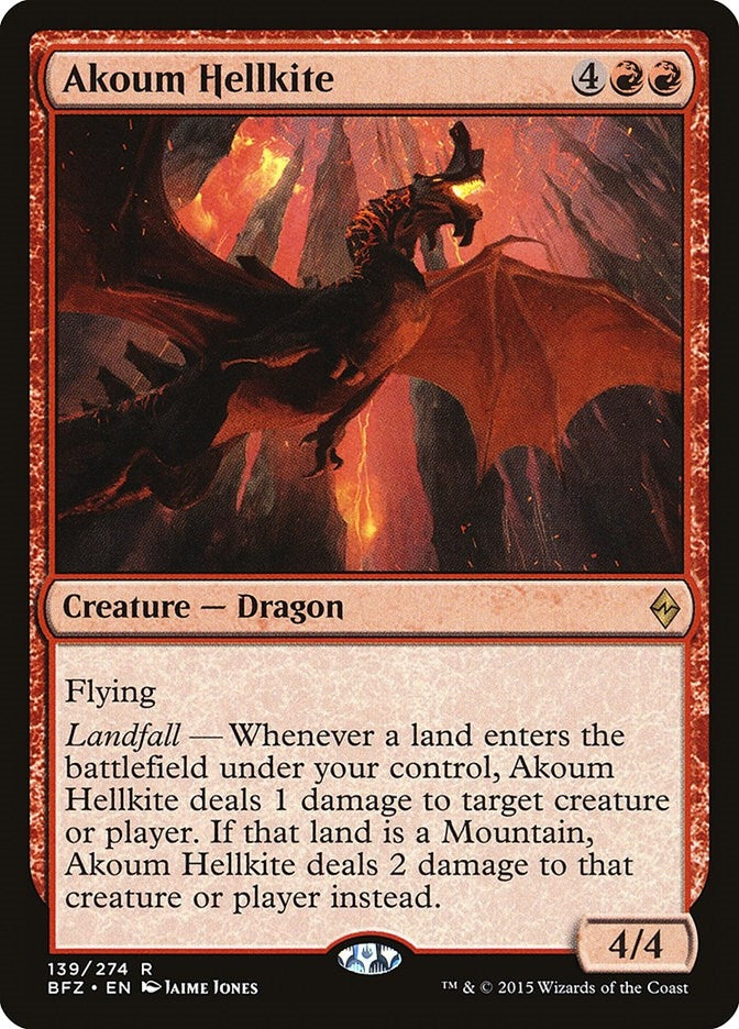 Akoum Hellkite (139) (BFZ) Japanese