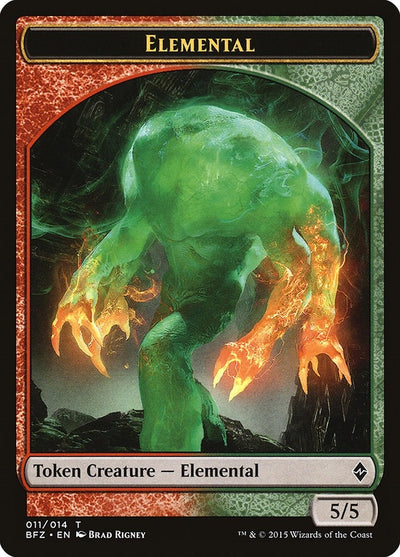 Elemental Token (011) (11) (BFZ)