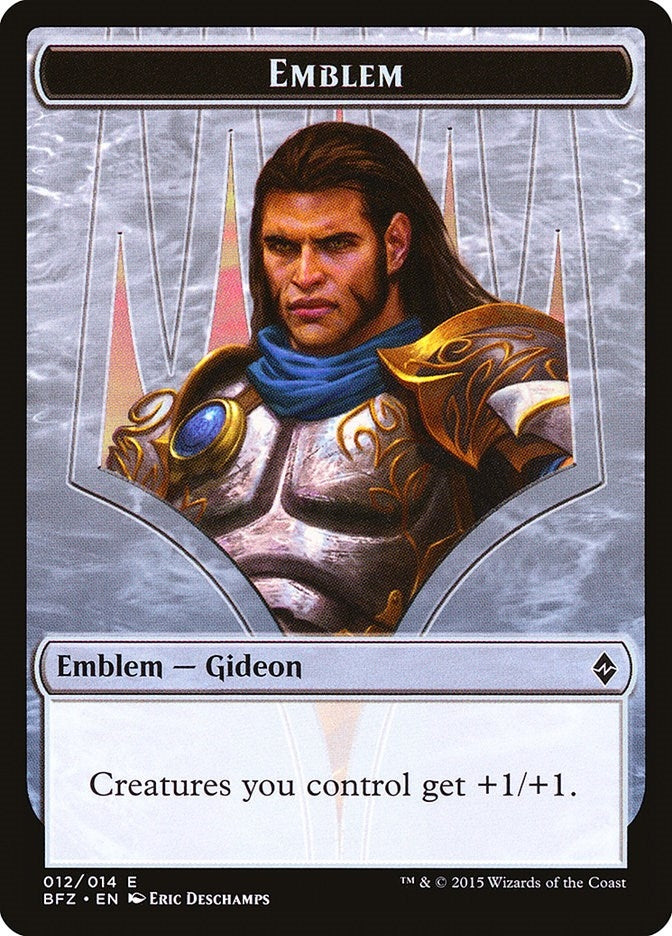 Emblem - Gideon, Ally of Zendikar (12) (BFZ)