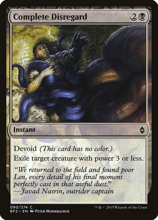 Complete Disregard (90) (BFZ) Japanese