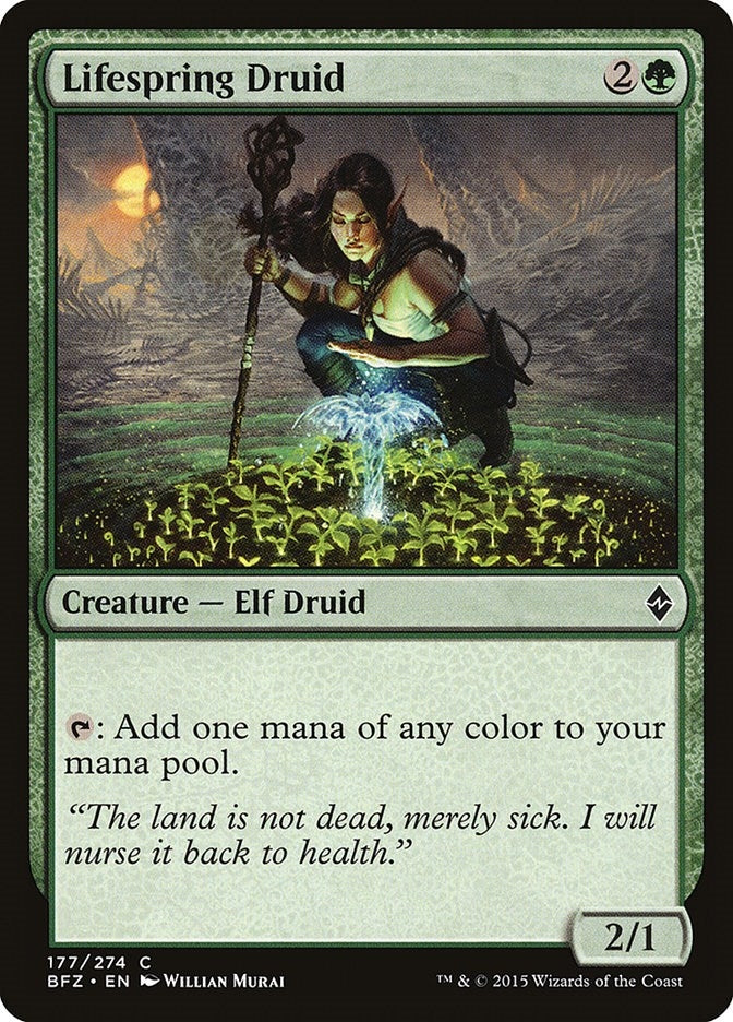 Lifespring Druid (177) (BFZ) Japanese
