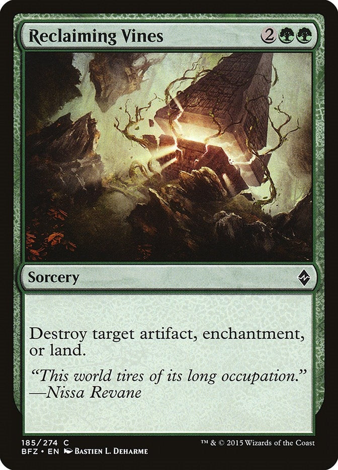 Reclaiming Vines (185) (BFZ) Japanese