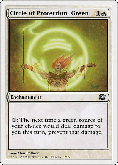 Circle of Protection: Green (12) (8ED)