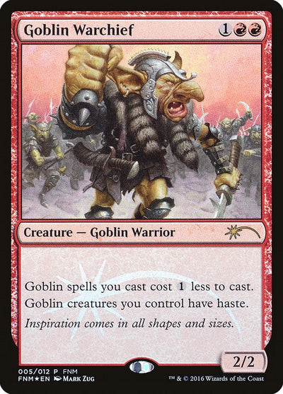 Goblin Warchief (2016) (5) (FNM) Spanish