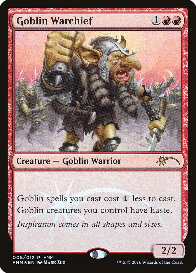 Goblin Warchief (2016) (5) (FNM) Spanish
