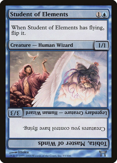 Student of Elements // Tobita, Master of Winds (93) (CHK)
