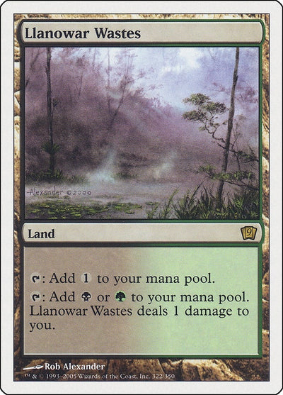 Llanowar Wastes (322) (9ED)