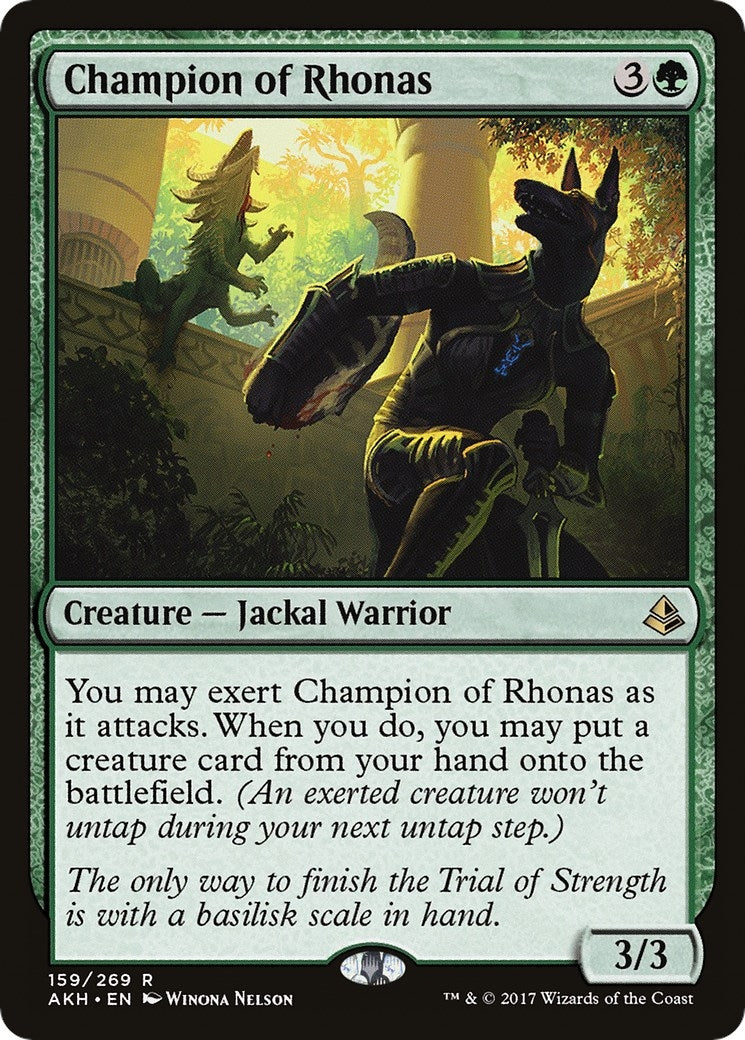 Champion of Rhonas (159) (AKH) Japanese