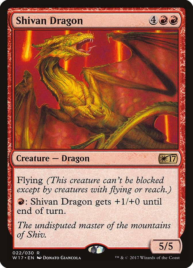 Shivan Dragon (22) (W17)
