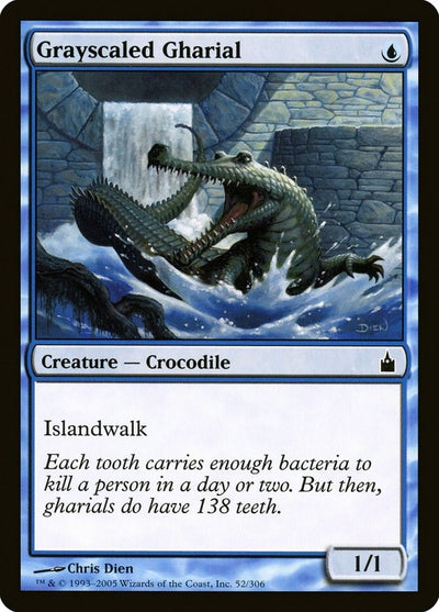 Grayscaled Gharial (52) (RAV)