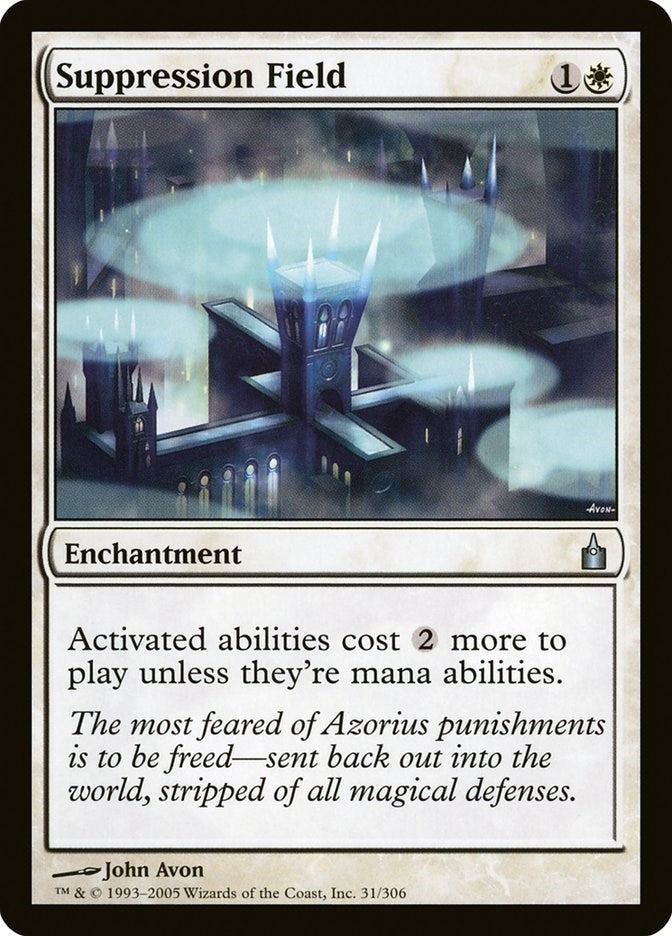 Image for Suppression Field (31) (RAV) - Magic: The Gathering
