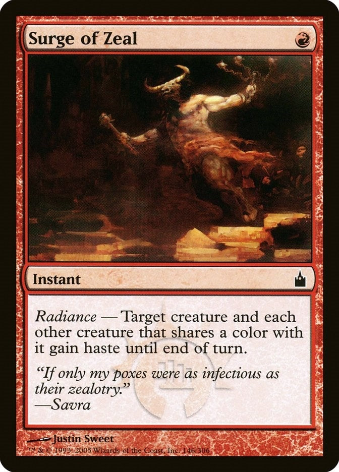 Image for Surge of Zeal (146) (RAV) - Magic: The Gathering