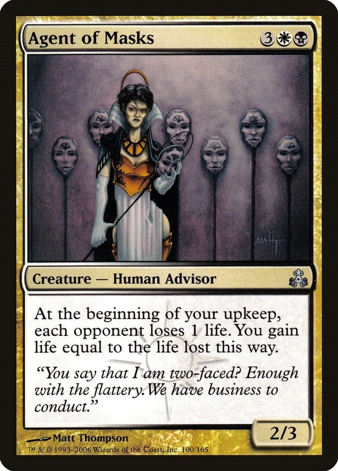 Image for Agent of Masks (100) (GPT) - Magic: The Gathering